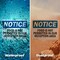 Signmission Food Is Not Permitted In Our Reception Area, 7 in W x Rectangle, Vinyl Decal OS-2PACK-NS-D-57-L-12822 - alternate 3